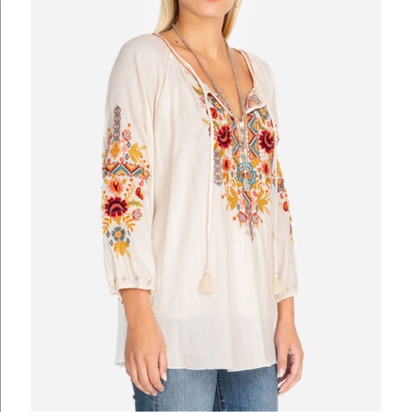 Johnny Was Clansy Peasant Blouse - Picture 2 of 13